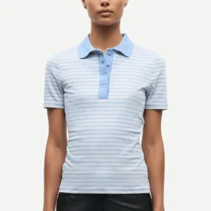 OUTLET Samsoe Samsoe Polo Saella SS Polo Bel Air Stripe