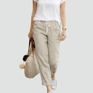 Miss | Pantalon Dames Loose Fit Zomer - Linnen