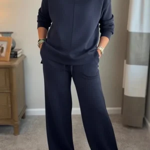 Miss | Tweedelige Set Dames Top & Broek Gebreid – Co-ord Set Tricot